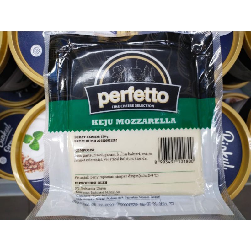 

Keju Mozzarella PERFETTO - Mozzarella Cheese keju moza lumer