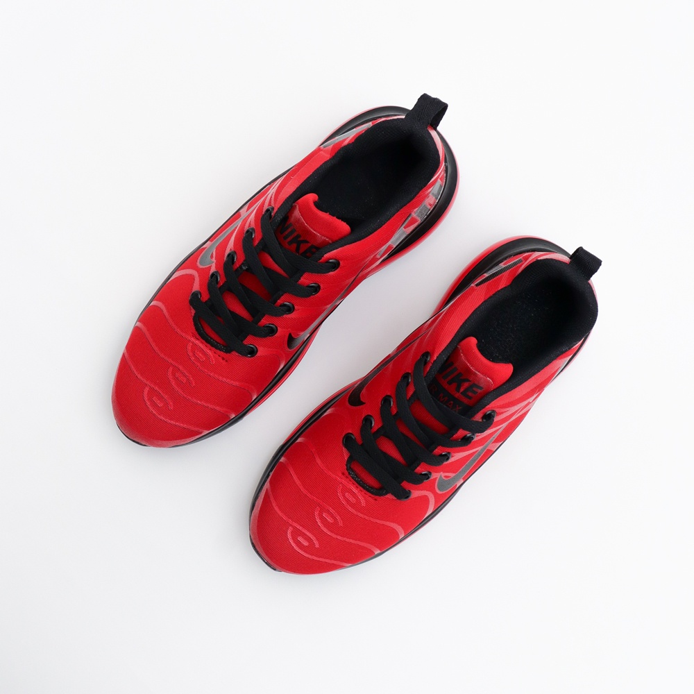 SEPATU OLAHRAGA PRIA SNEAKER NIKE ZOOM TN AIR MAX FLYKNIT LARI SPORT MEN MERAH