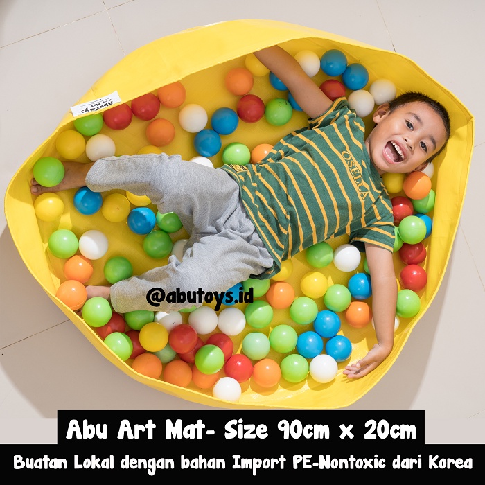 playmat abu art mat sensory play anti air kolam anak alas main waterproof playmate bayi karpet pvc COD