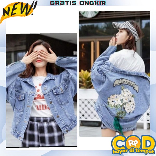 Jaket Jeans Kekinian Wanita Import Jins Levis Murah Denim Cewek Jaket Jeans B0980 [Outwear Jaket Jea