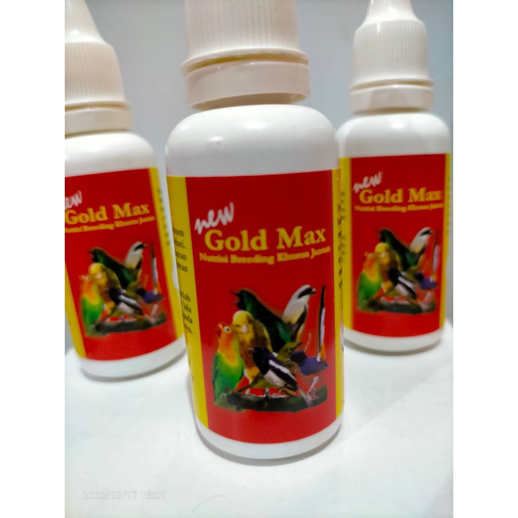 VITAMIN BREEDING GOLD MAX JANTAN VITAMIN TERNAK KHUSUS BURUNG JANTAN MURAI BATU KACER C IJO CENDET
