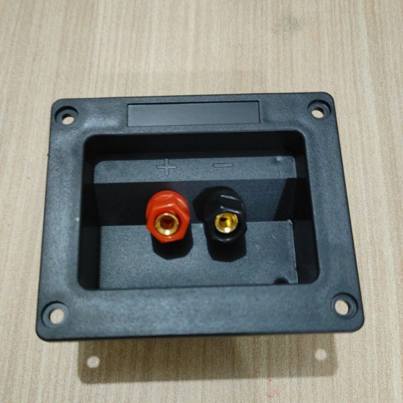 Terminal Speaker kotak atau segi Import cetakan halus Besi gold plate.