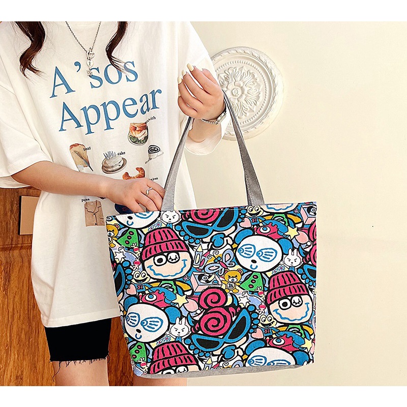 TB220 - Totebag Resleting Totebag Wanita Totebag Aesthetic Tas Belanja Tote Bag Totebag Kanvas