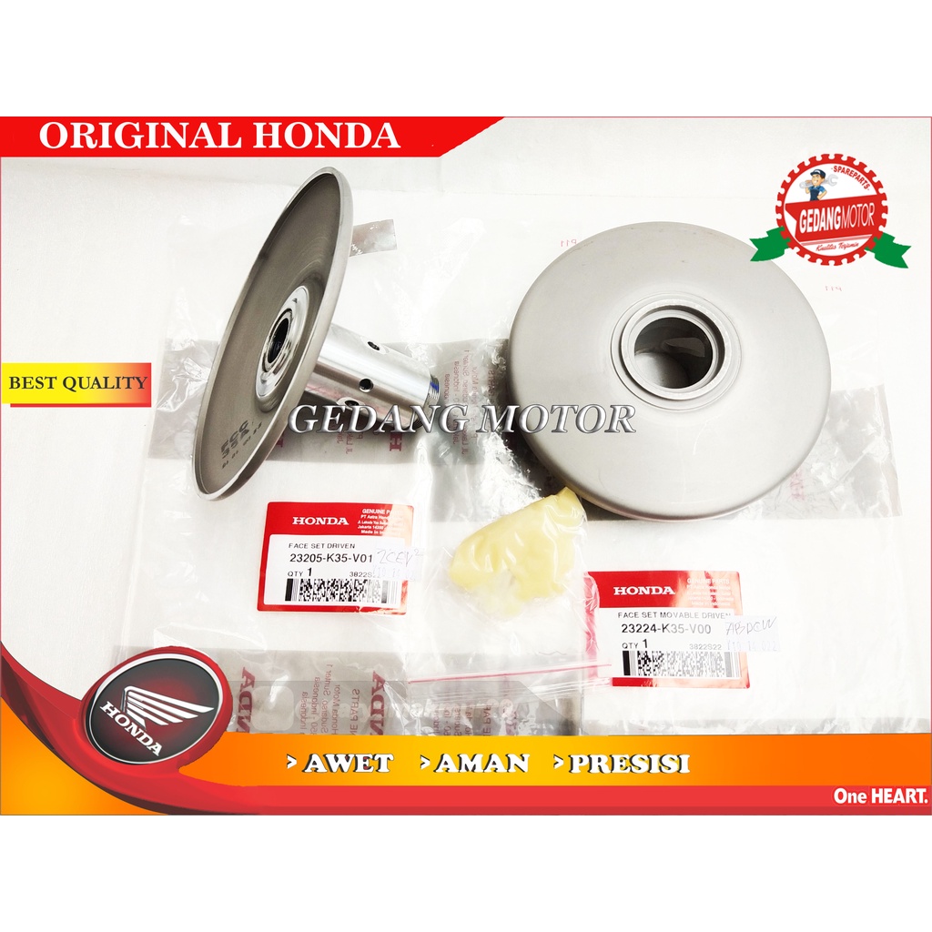 PULLY ATAS BAWAH VARIO 125 150 LED ESP PCX 150 SET ORI AHM