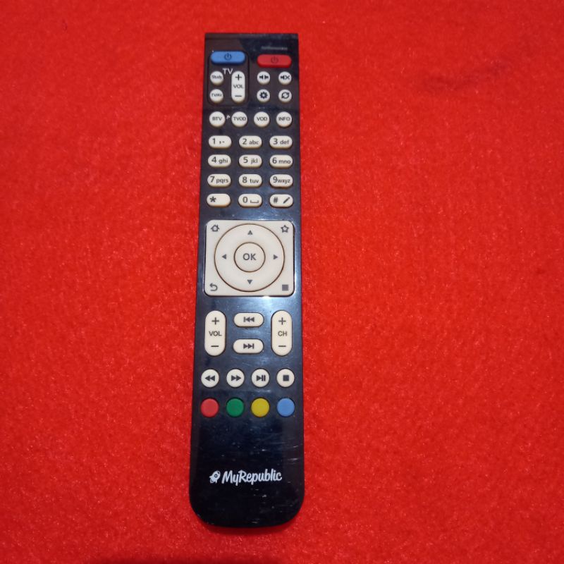 Remote TV MyRepublic Putih Original Asli .