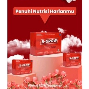 S-Grow peninggi badan original 100% BPOM high calcium rasa strawberry