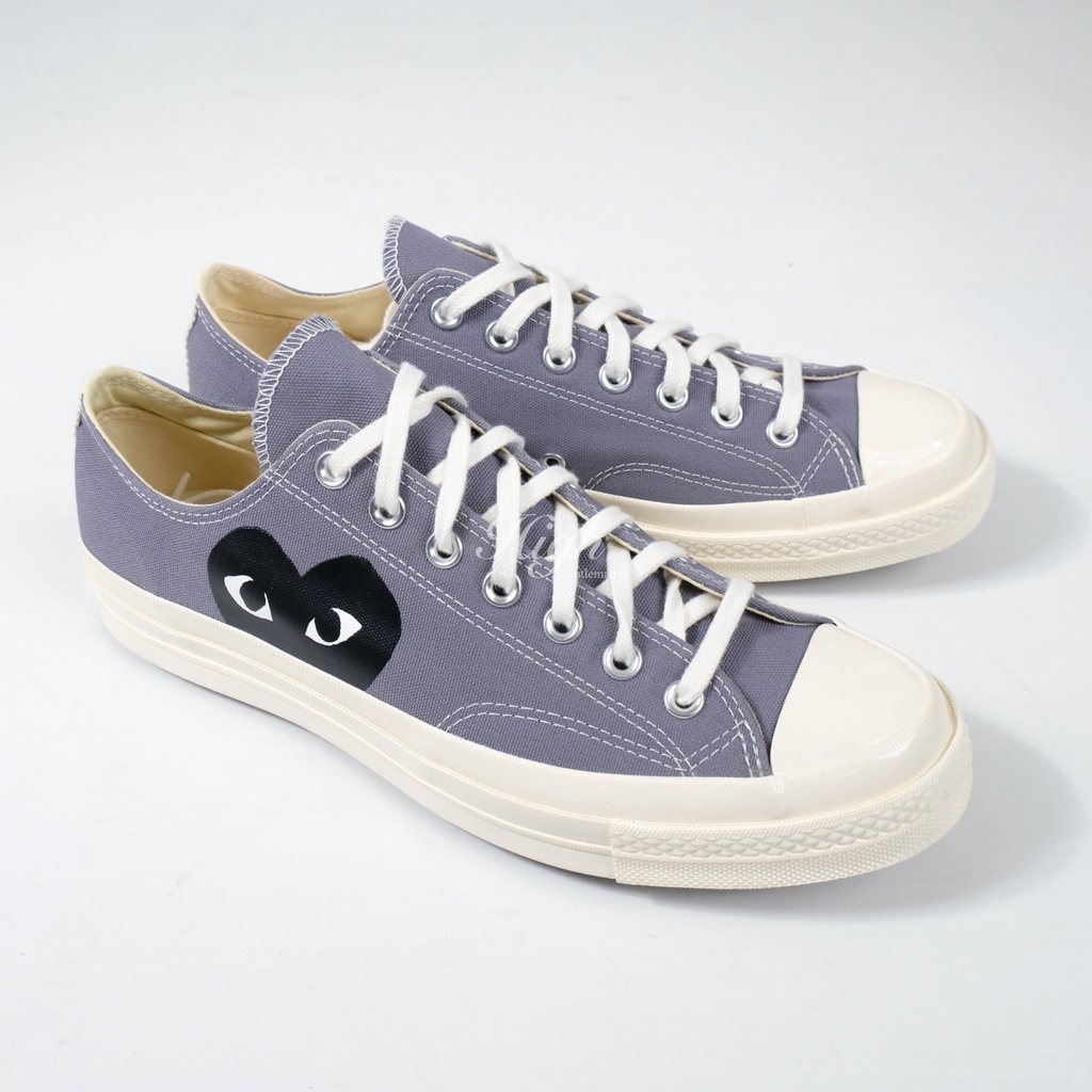 Converse x CDG Play Low Steel Grey 100% Authentic