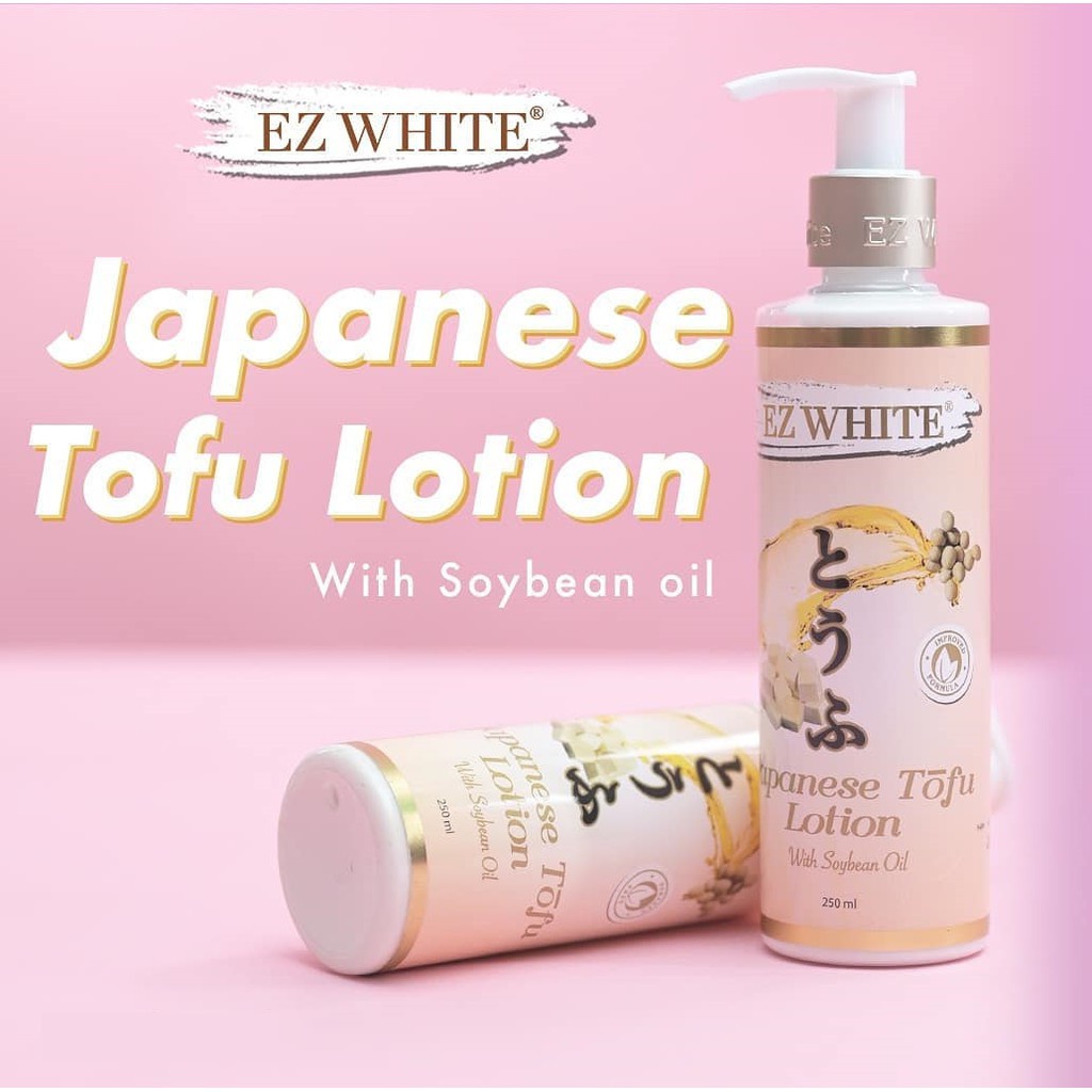 EZ WHITE JAPANESE TOFU / OLIVE GREEN TEA LOTION CREAM (BODY LOTION PEMUTIH) 250ML