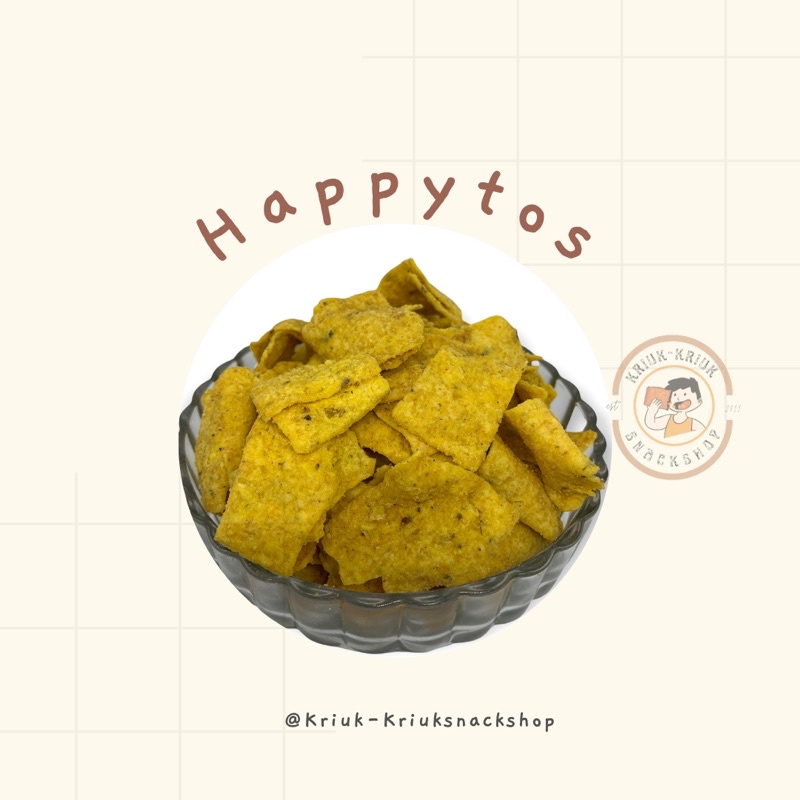 

HAPPYTOS//KERIPIK JAGUNG//SNACK HAPPYTOS//KRIUK-KRIUKSNACKSHOP MALANG