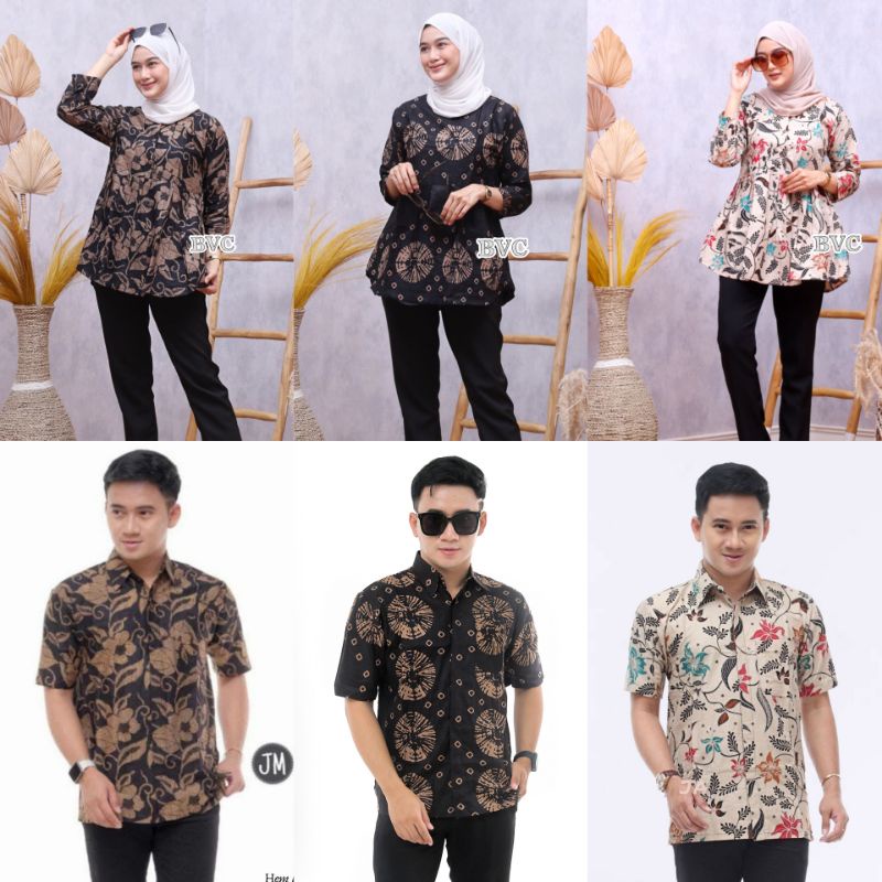 BAJU BATIK WANITA MODERN MONALISA GENES M,L,XL asli PEKALONGAN