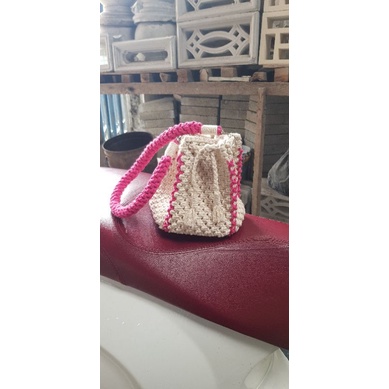 bucket bag macrame