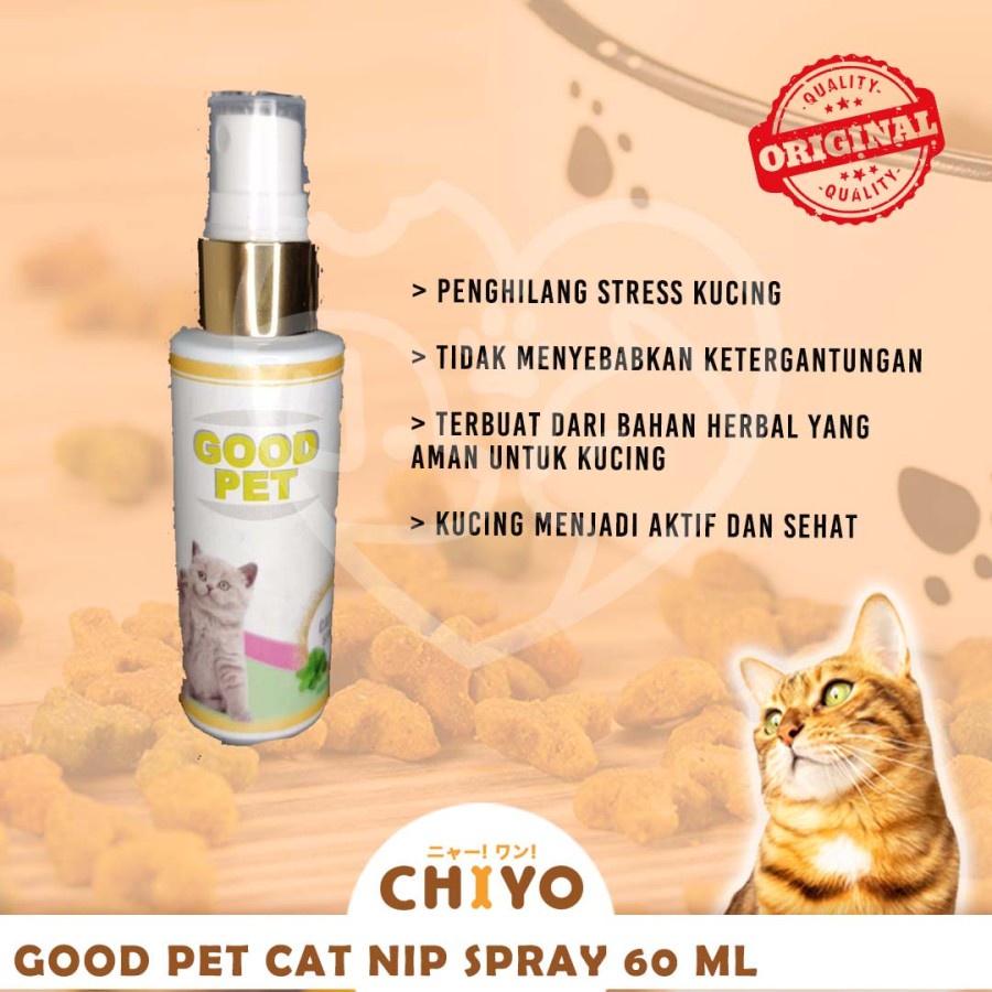 CAT NIP SPRAY GOOD PET 60 ML - CAT NIP CAT