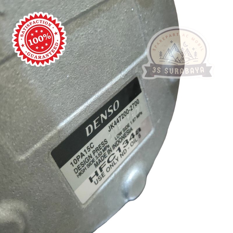 Kompresor Compresor Kijang Kapsul Kijang Super Denso Coolgear 10PA15C lengkap As15 Ac mobil HARGA