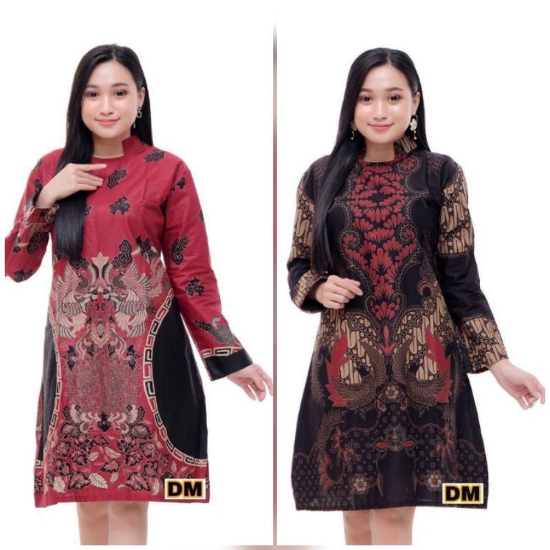 TUNIK BATIK WANITA TRENDY NON FURING terbaru tunik wanita kantor seragam kantor cewe