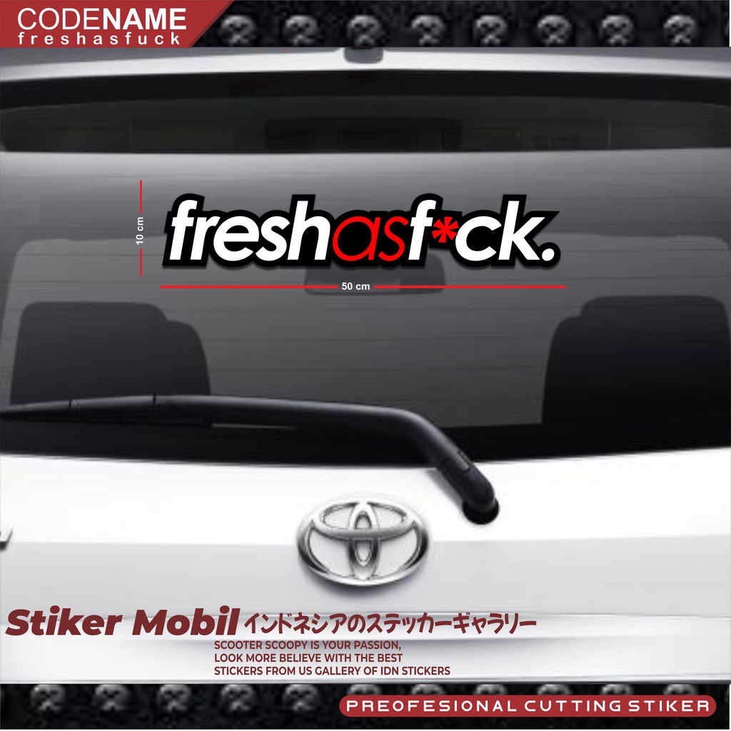 stiker jdm stiker mobil stiker kaca mobil freshasfack