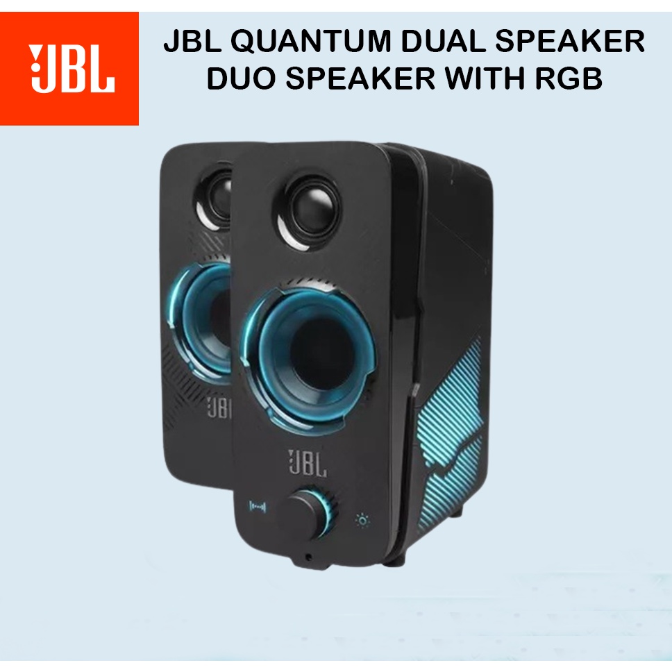 JBL Quantum Duo Speaker USB Aktif PC Laptop Gaming With RGB QuantumDuo