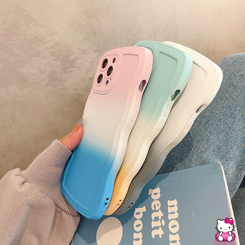Soft Case TPU Warna Gradasi Untuk OPPO A55 A57 2022 A95 A16K A7 A15s A96 A15 A12 A5s A54 A16E A74 A76 A16 A3s F9 A53 A9 A5 A35 A2 A333
