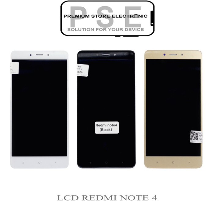 LCD Xiaomi Redmi Note 4 Mediatek ORIGINAL Touchscreen Garansi 1 Bulan