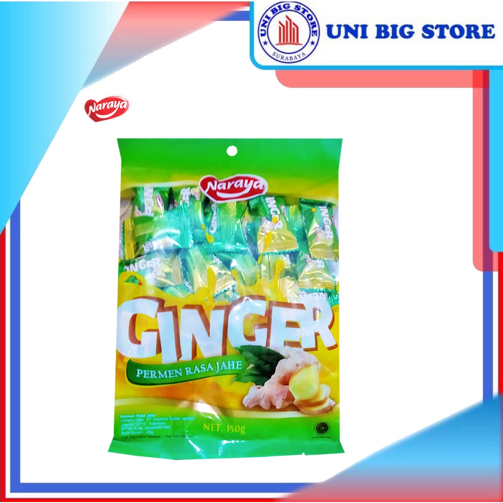 

Naraya Ginger Candy 150 gr Permen Rasa Jahe