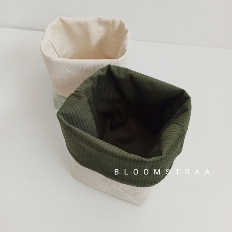 [ CLOVE ] Fabric Storage Bin Hampers Bag Tempat Penyimpanan Keranjang Bahan Kain Aesthetic