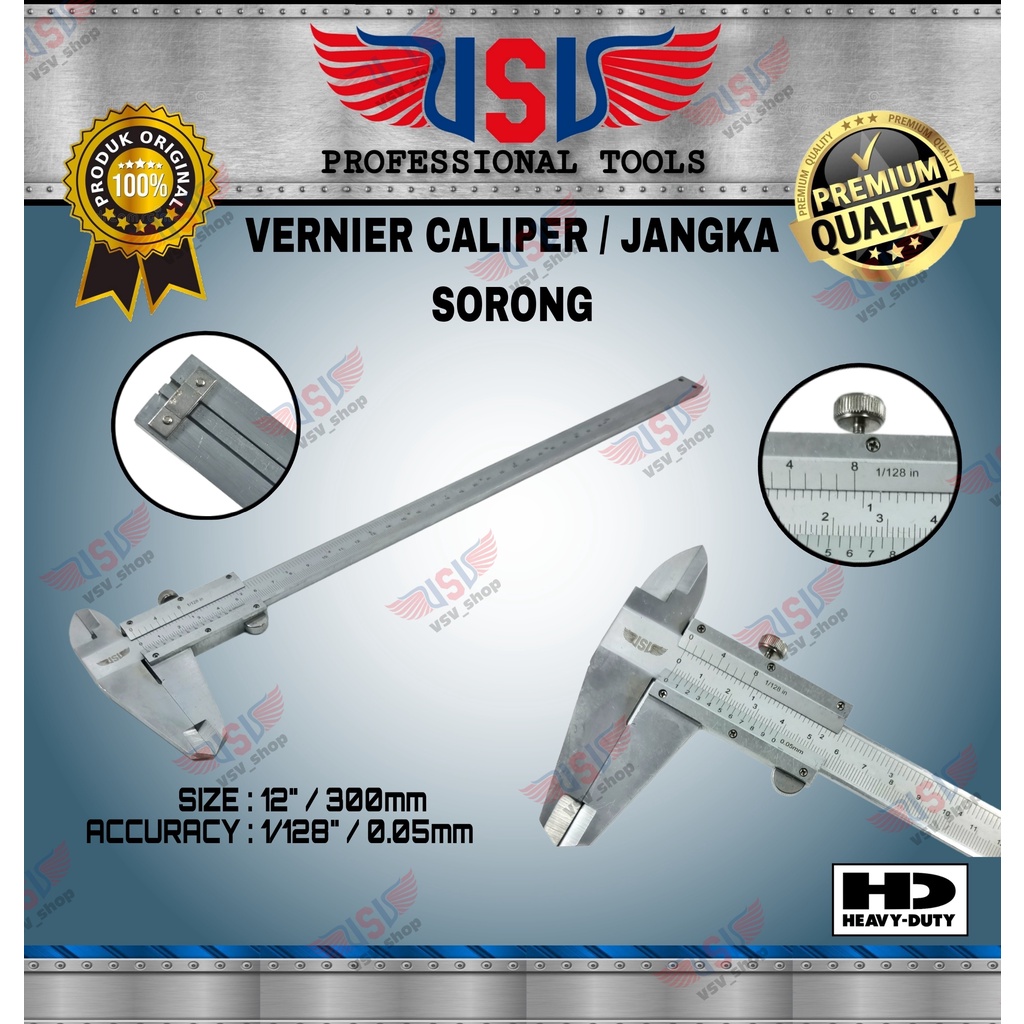 VSV Vernier Caliper 12&quot; Jangka Sorong 12 inchi Sigmat Sketmat 300mm