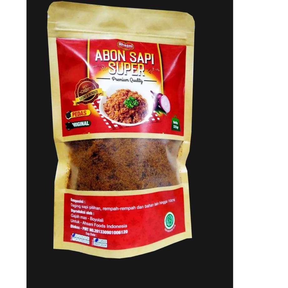 

COD✔️Ahsani Abon Sapi Super Original Boyolali isi 225gr|RA9