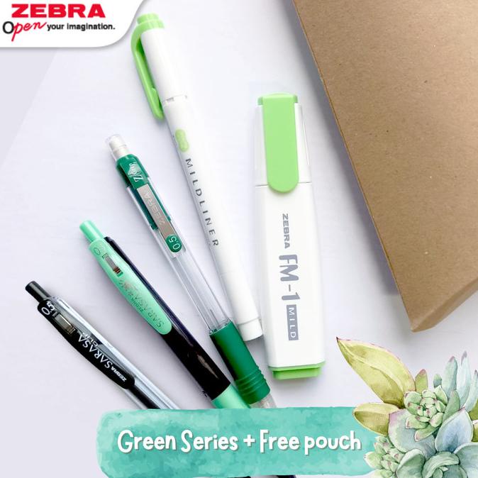 

(COD) Zebra Sarasa Mildliner Color Series - Free Limited Edition ZebraPouch TERUJI Kode 604