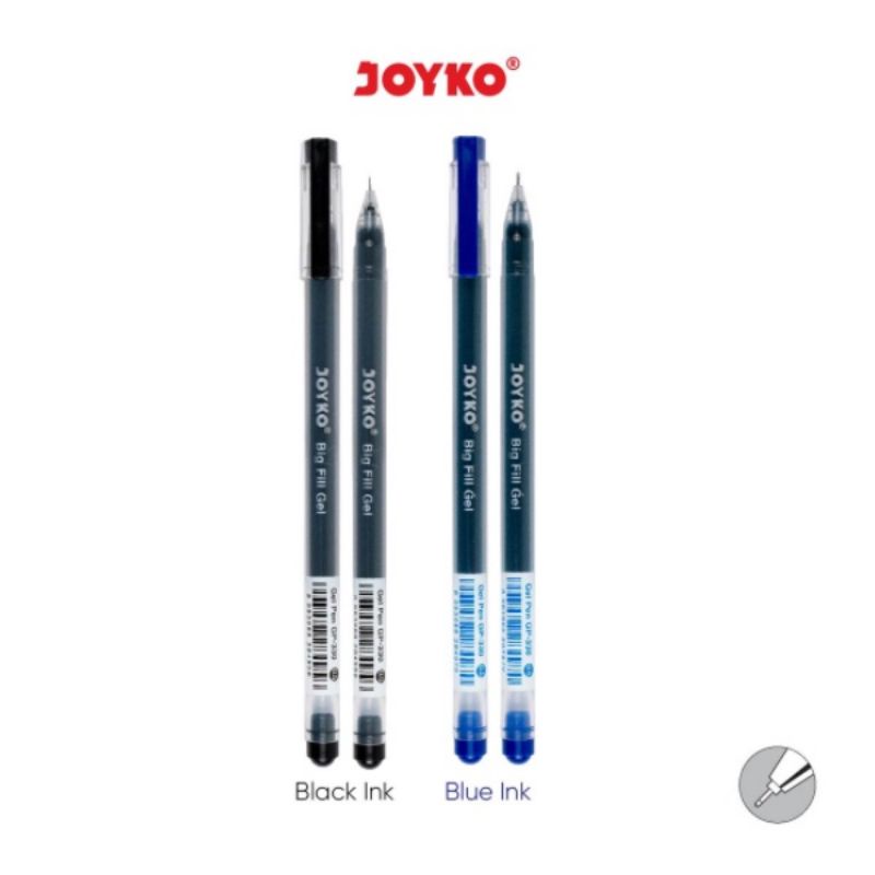 

JOYKO GEL PEN GP-330 Black Blue Ink /Pulpen Gel 0.5 mm