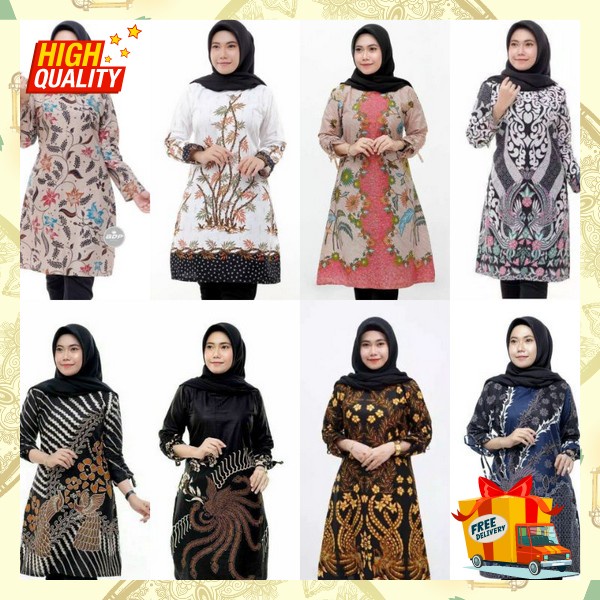 Batik Model Terbaru Kemeja Wanita Formal Atasan Wanita Terbaru Atsan Cewek Formal Buju Remaja Impor 