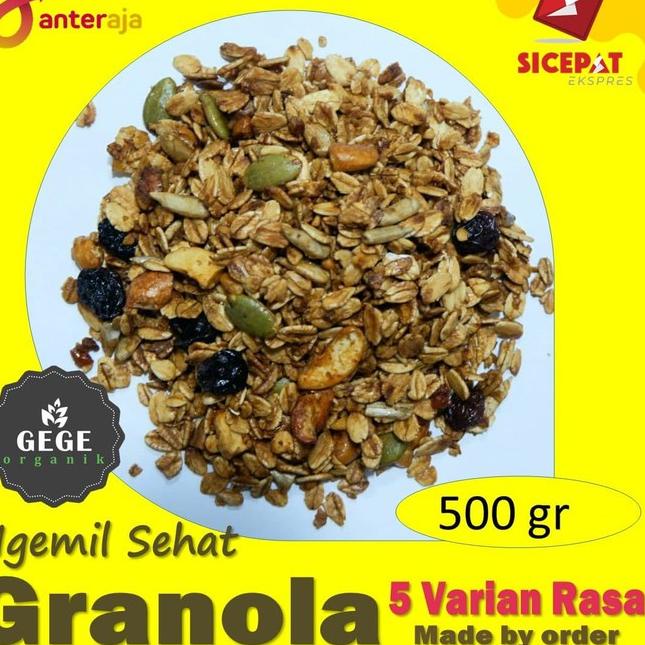 

Penawaran Terbaik--Homemade Granola Mix Creation - isi lebih lengkap 500 gram