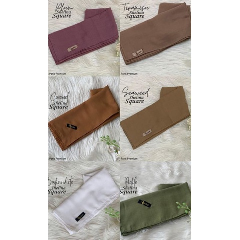 HIJAB SEGIEMPAT POLOS VOAL SHELINA SCARF