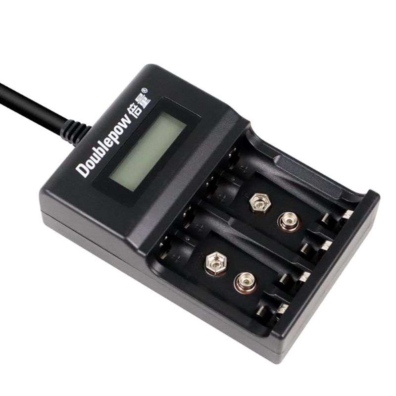 DOUBLEPOW Charger Baterai 1.2V & 9V NI-MH NI-CD Lithium - DP-UK95