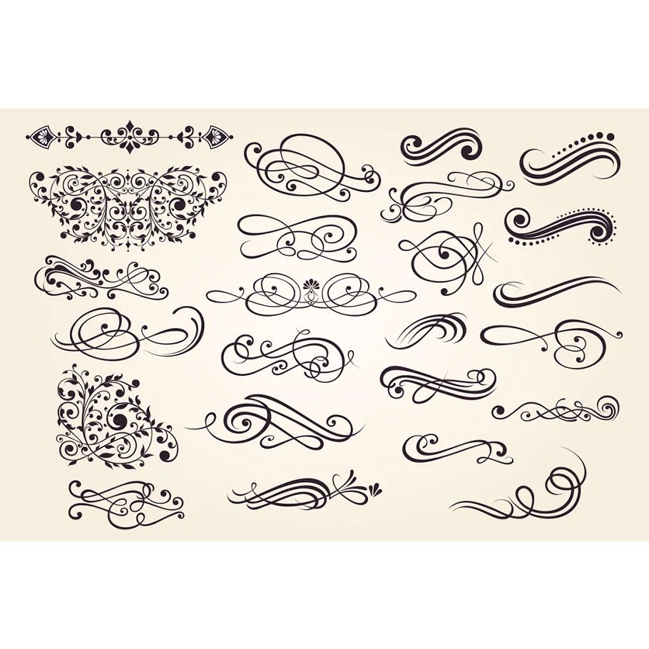 Hand Drawn Watercolor Set