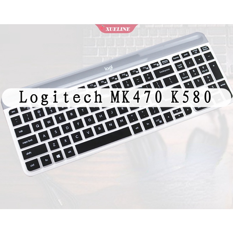 Logitech K580 / MK470 film Silikon ultra Tipis Anti Debu Untuk keyboard desktop (ZXL)