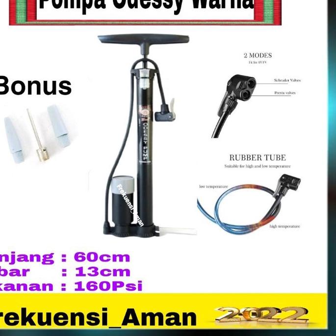 PROMO Pompa Ban Sepeda Motor Mobil Pompa Tabung Meter Manual Hidrolik Steanless Terbaik
