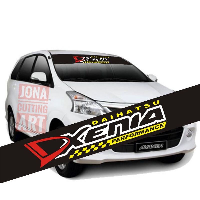 Stiker cutting kaca depan mobil  Daihatsu Xenia