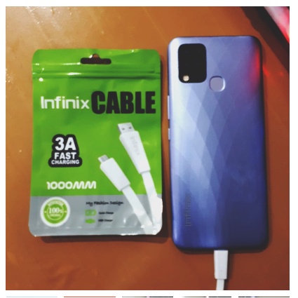 Kabel Charger INFINIX Micro USB Support Fast Charging 3A