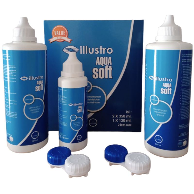 Aquasoft Ilustro Cairan Pembersih Softlens Multipurpose