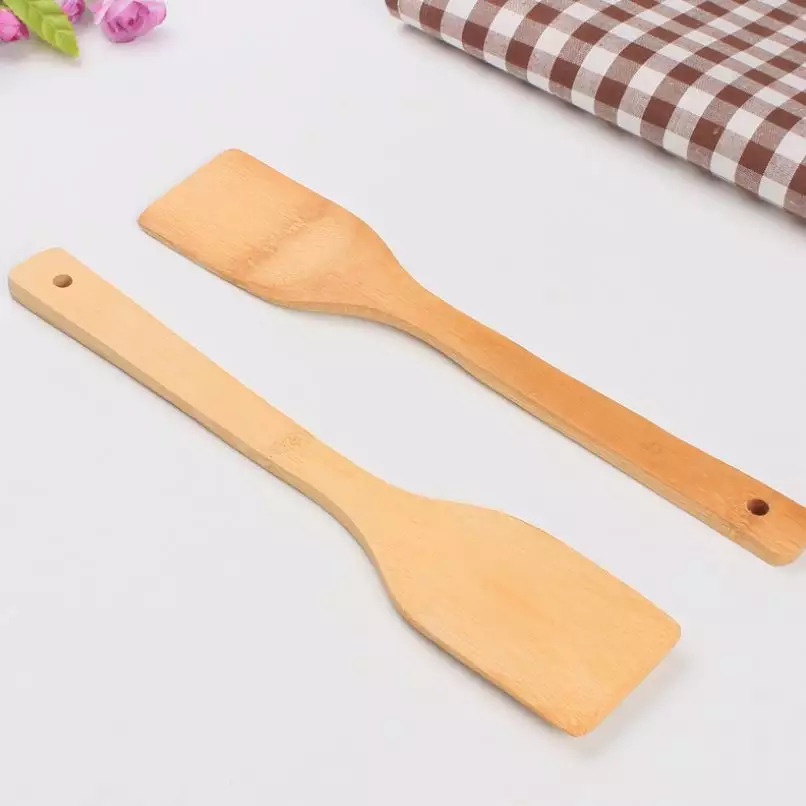 Sutil Sodet Spatula Kayu Bambu Sutil Masak Anti Lengket Tahan Panas Wooden Bamboo Spatula TERMURAH TERLARIS