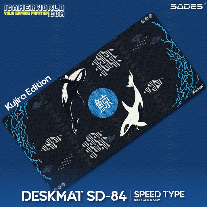 Sades SD84 / SD-84 Kujira / Umi edition XL Gaming Mousepad Deskmat