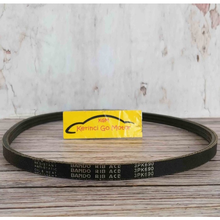 BANDO VAN BELT 3PK 690 RIB BELT TALI KIPAS 3PK-690 FAN BELT ALUR