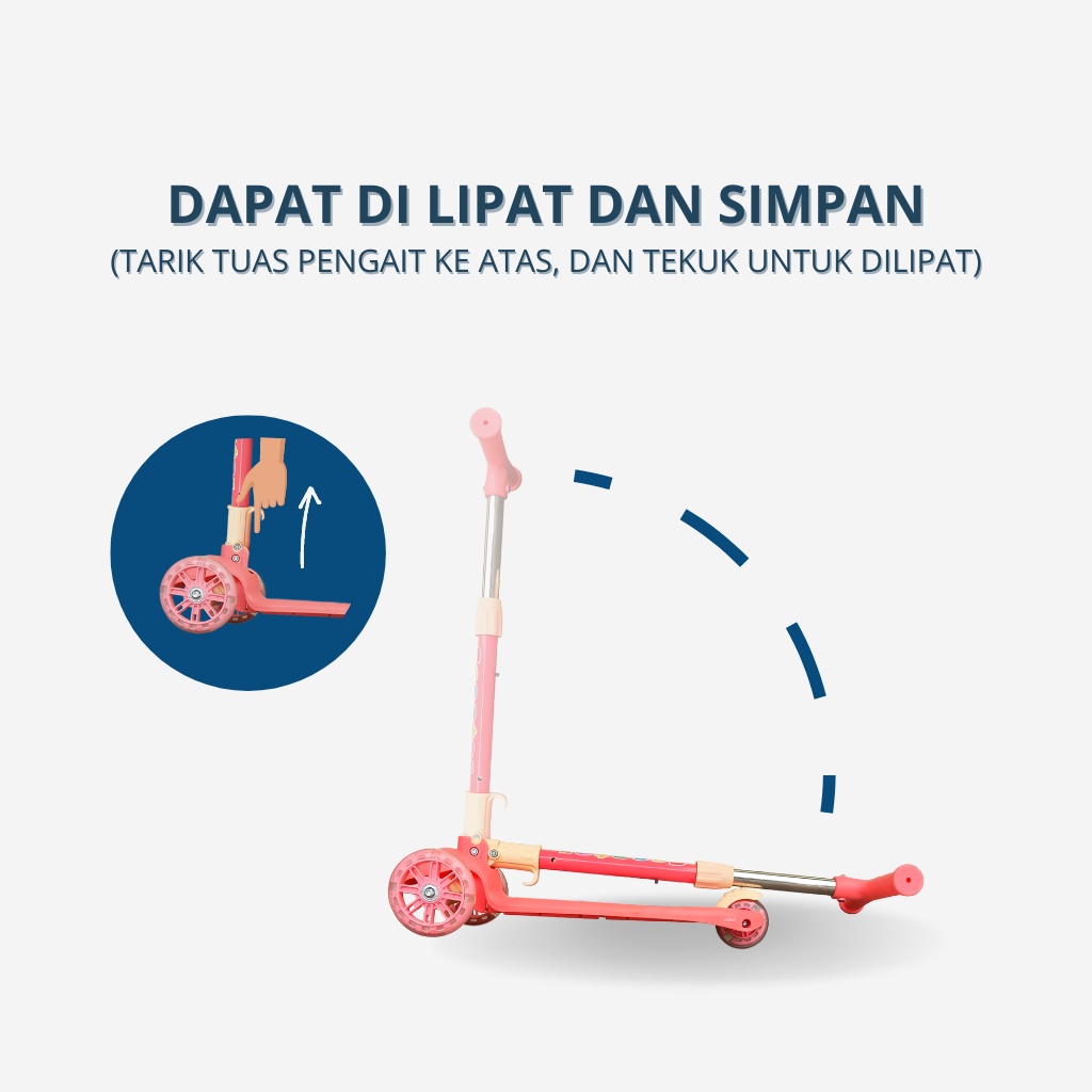KID SCOOTER ANAK SKUTER ANAK SEKUTER ANAK SEPEDA ANAK SCOOTER OTOPED ANAK KICKBOARD KIDDAILY