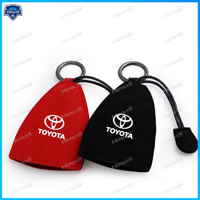 Casing Kunci Mobil Universal Bahan Kulit Suede Untuk Toyota