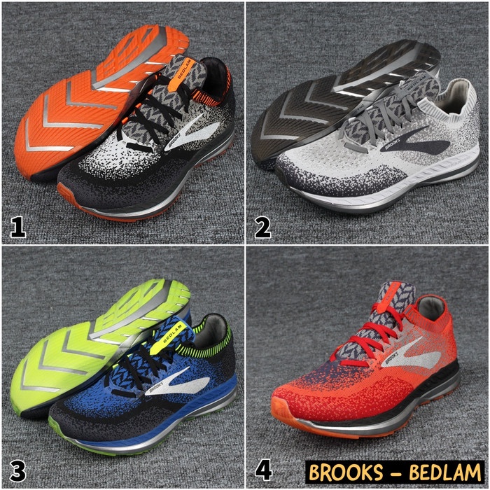 Sepatu Running / Running Shoes / Brooks / Brooks Bedlam /Sepatu BROOKS - Orange, 40