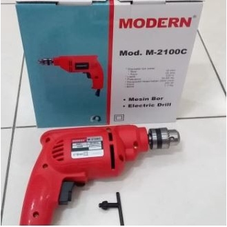 [READY] Mesin Bor Modern 2100C Besi Kayu 10 Mm / Perlengkapan Rumah Tangga Murah / Aksesoris Alat Pe