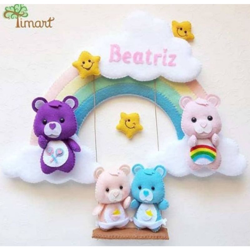 hiasan pintu kamar/gantungan nama flanel