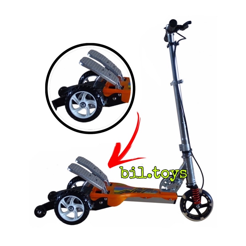 Scooter Injak 2 pedal RMB Happy Alloy lampu dan Music Skuter injak anak dua pedal exotic anak dan dewasa