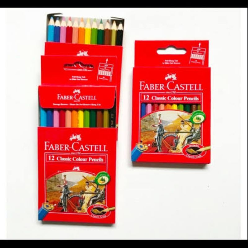 

PENSIL WARNA FABER CASTELL CLASSIC COLOUR PENCIL ISI 12 PCS