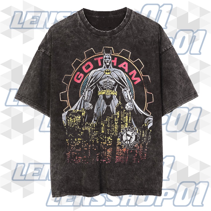 Kaos Vintage BATMAN GOTHAM Premium Unisex T shirt