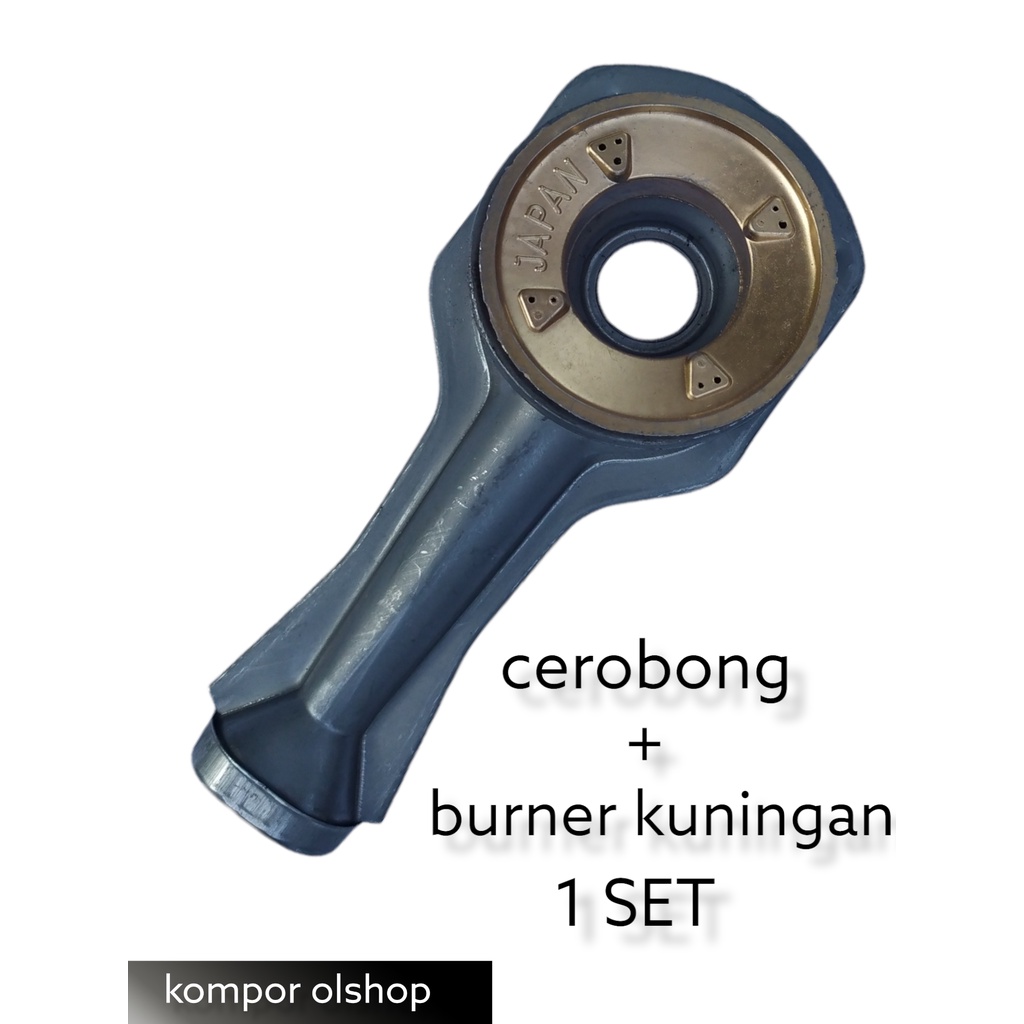 CEROBONG + BURNER KUNINGAN HP3 KOMPOR GAS TODACHI HITACHI TDC HOCK / TUNGKU/CEROBONG RINNAI + BURNER
